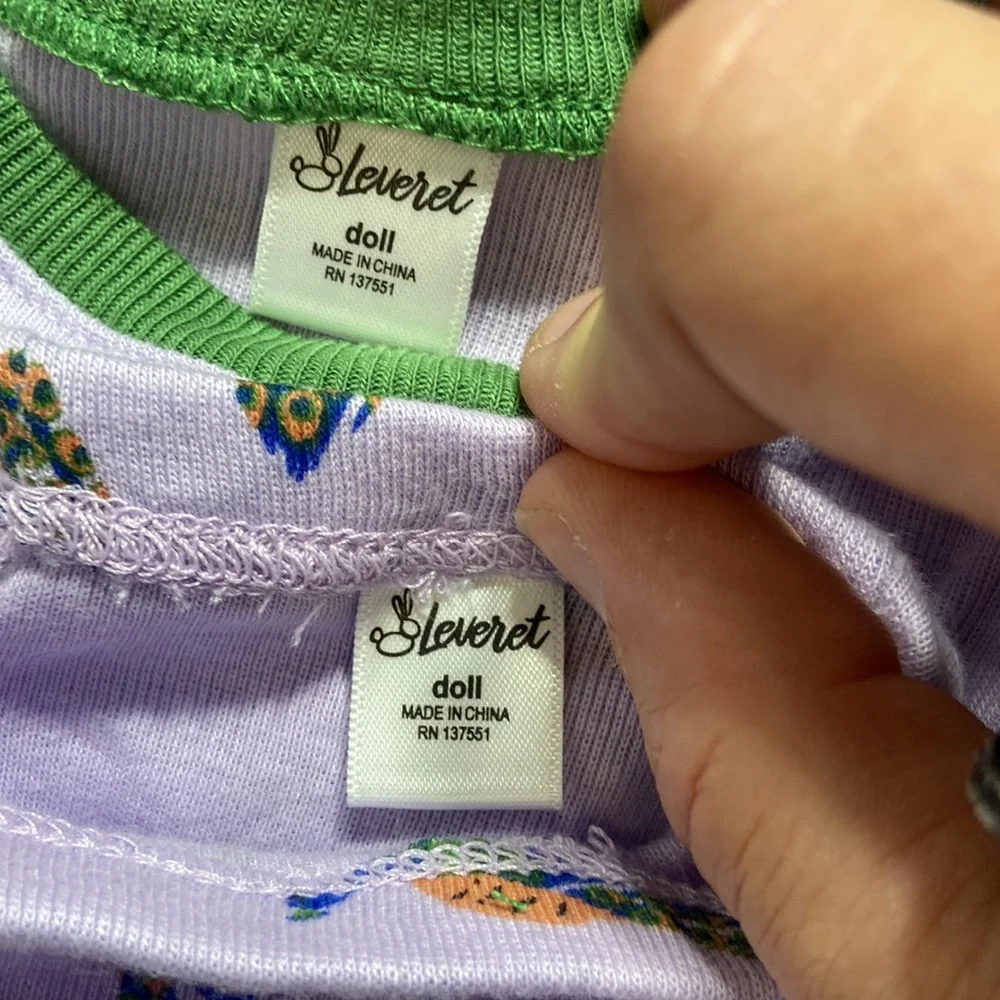 Leveret Matching Pajama Set for Girls and 18